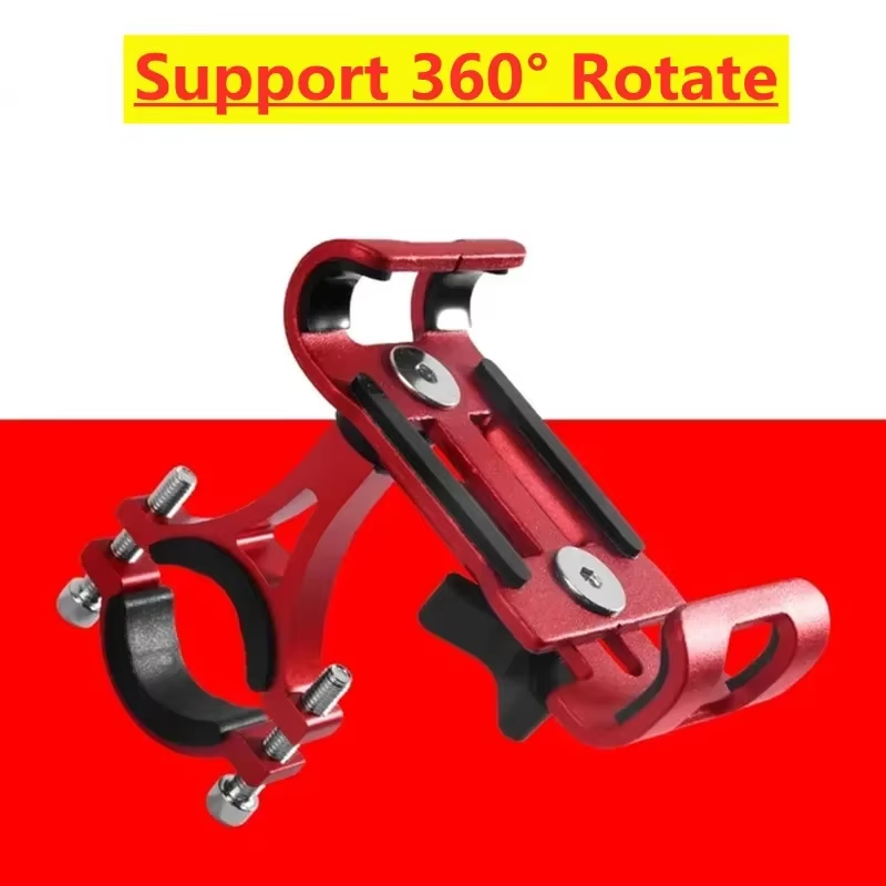 Obrót o 360 stopni metalowy uchwyt na telefon rowerowy do motocykla stop aluminium wspornik antypoślizgowy wsparcie klips GPS stojak na telefon rowerowy dla iPhone'a: green