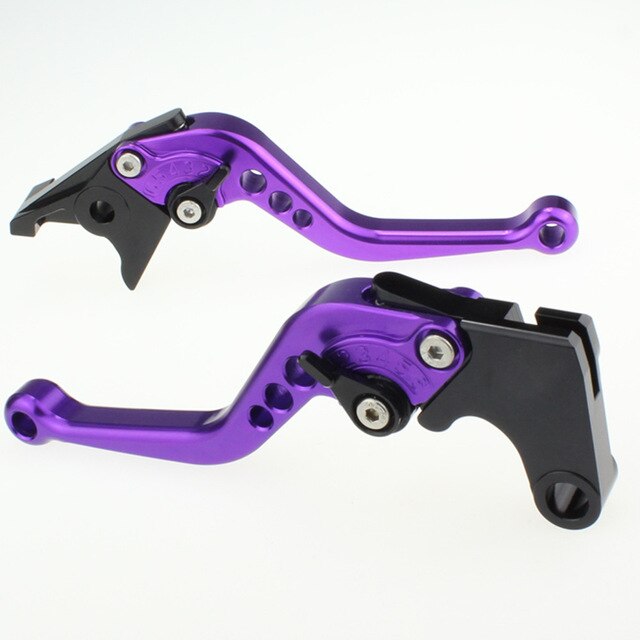 Motorsykkel brems kløtsj spak til kawasaki klr 250 klr 650 klr 650 1991-2007 1992 1993 1994 1995 1996 justerbar motorsykkel spak: Kort lilla