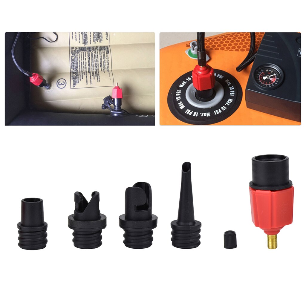 Pomp Adapter 4-In-1 Rubber Vlot Air Valve Adapter Rubberboot Opblazen Tool