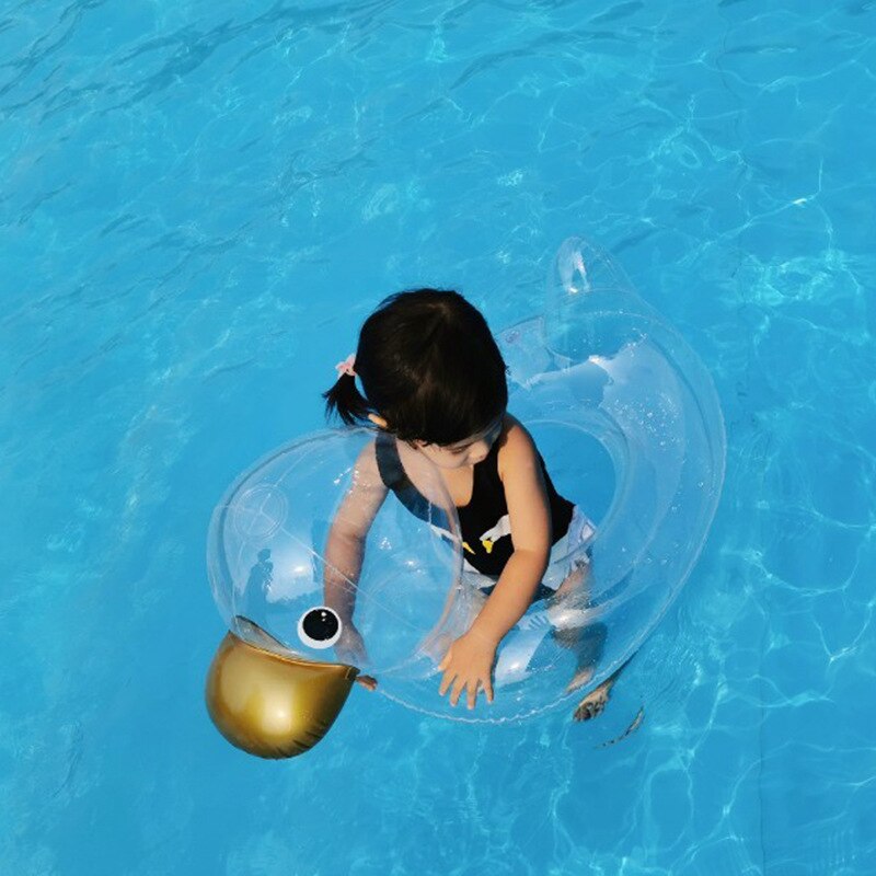 freundlicher transparent Ente Schwimmen Ring Baby der Achselhöhle Schlecht Ring freundlicher Ente Sitz Ring