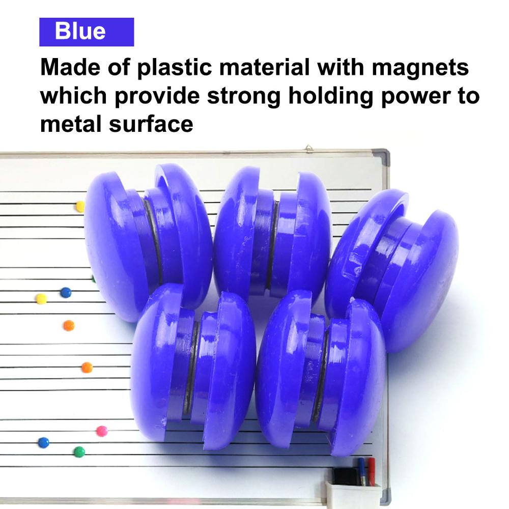 40 PCS 0.8 Inch Magnet Board Whiteboard Refrigerator Note Magnetic Buttons Pin Round Button Red Yellow Blue Green