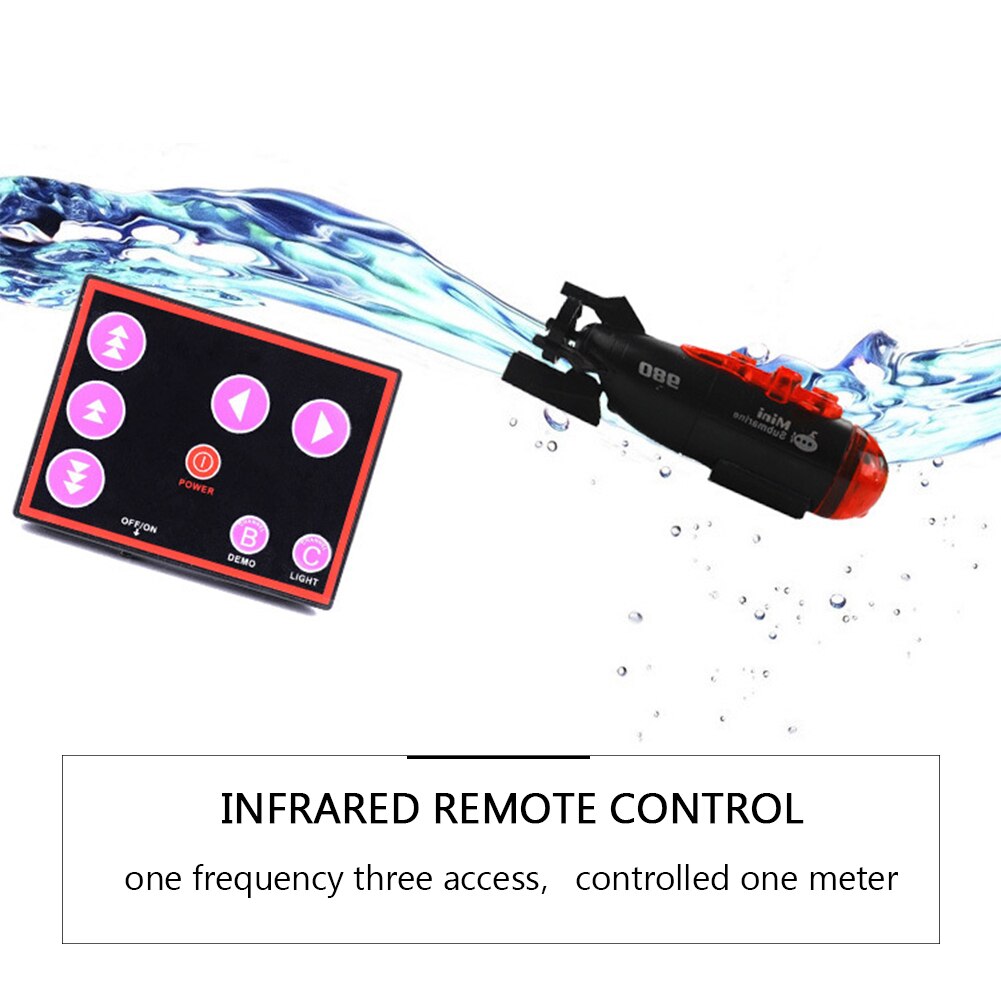 RC Mini Submarine Toy Electronic Waterproof Remote Control Submarine Toys