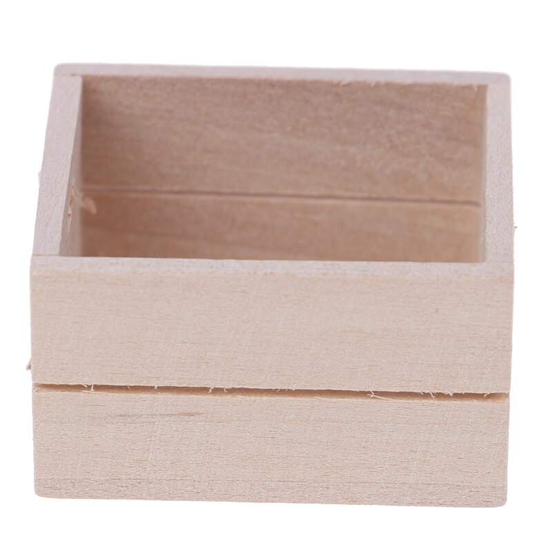 1:12 Dollhouse Miniature Wooden Vegetable Fruits Basket Furniture Accessories DIY Stimunaiton Kitchen Toys