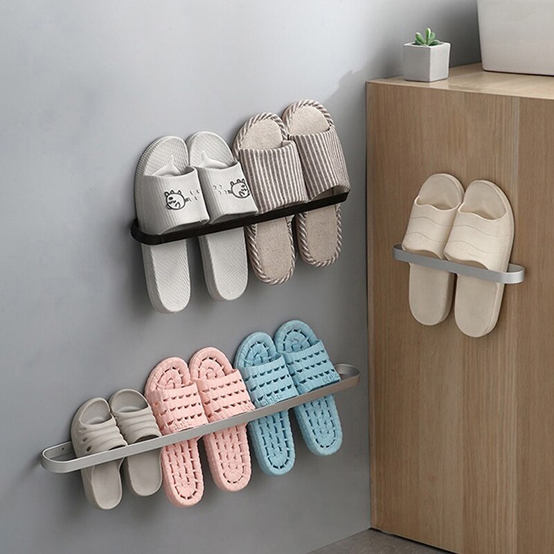 Toallero de baño de 25cm, negro y plateado colgador, barra de toalla colgante de acero inoxidable 304, organizador, estante de almacenamiento de cocina