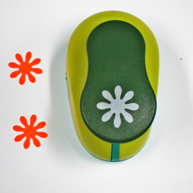 Pappersstansmaskin fjäril 1.5cm gör-det-själv-skärare skär eva skummaskin hålhantverk cirkelstansare scrapbooking skolverktyg för barn: Tusensköna