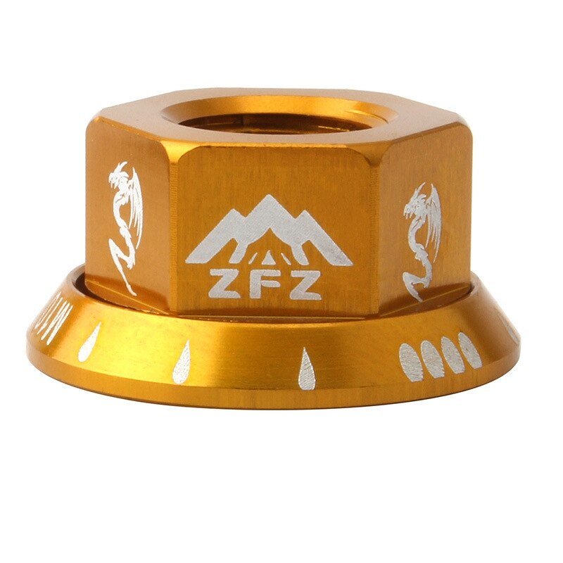 Fiets Bloem Drum Moer M8 Flens Voorwiel Achterwiel Schroef Cap 7075 Aluminium: gold