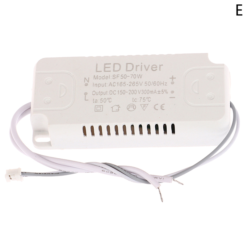 Carte de Pilote LED, 300mA, 8-24W, 20-36W, 30-50W, 36-60W, 50-70W, 60-80W, Éclairage d'Unité d'Alimentation, 1 Pièce: Marron
