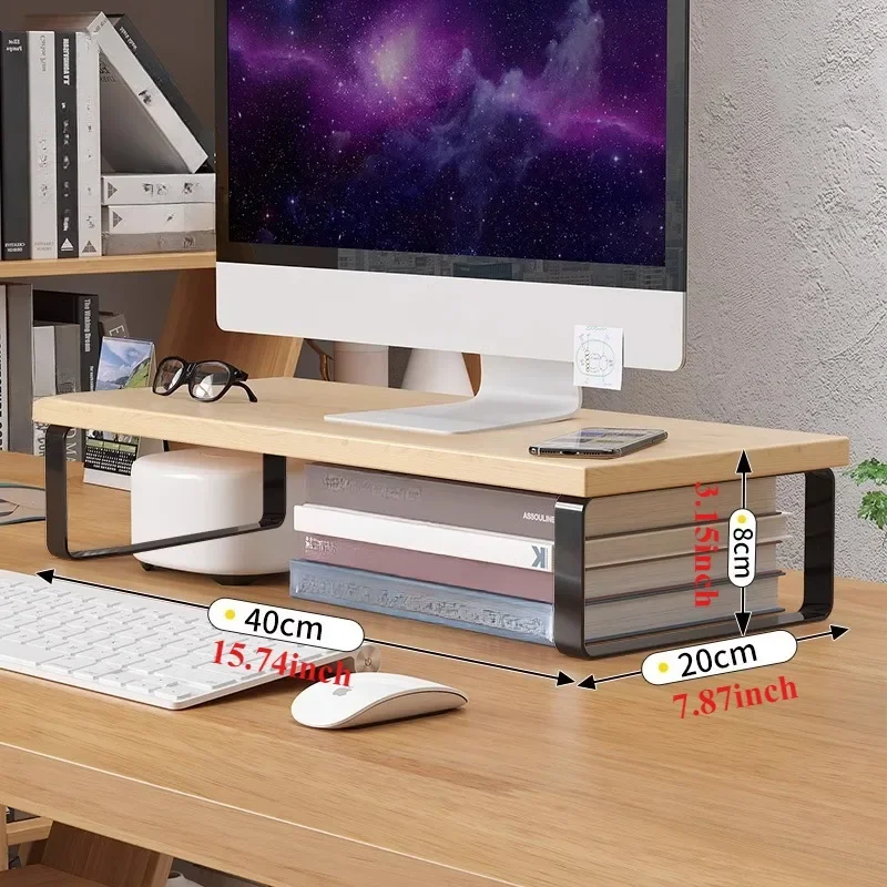 1PC Notebook Computer Stand Desktop Computer Screen Desktop Elevated Desktop Storage and Storage Pad Elevated Length 30/40/50cm: Pink