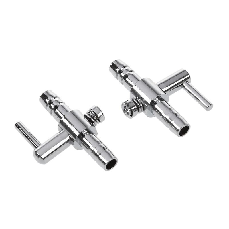 Aquarium Fish Tank Air Flow Control Lever Pump Single Way Valve, 4 Piece