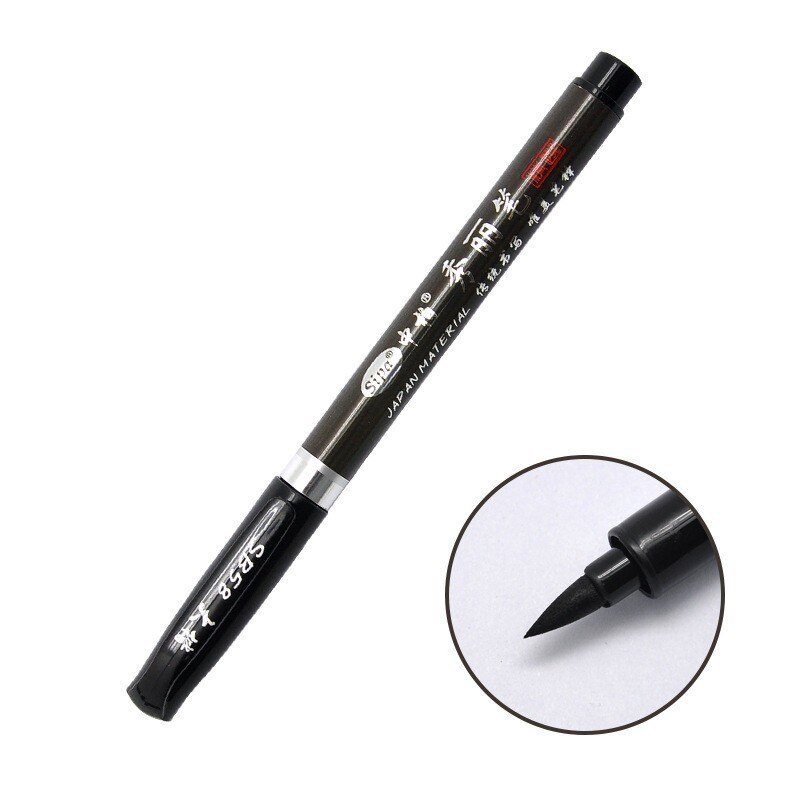 Rotulador para pintar, 1 unidad, rotulador para pintar, dibujar y escribir, palabras aprendiendo chino, bolígrafos de arte, material escolar estacionario 04368: 58