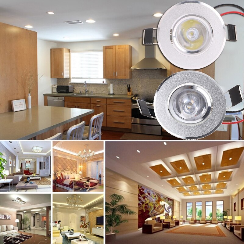 LED Spot Lichter Decke Lampe 85-265V 1W Downlight Schrank Mini Dls HOmeful