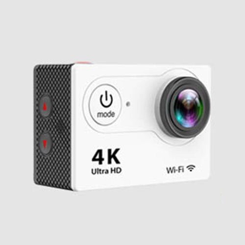 H12 wifi action kamera 4k sport kamera undervands kamera vandtæt fuld hd ror kamera til cykling dykning udendørs kamera: Hvid