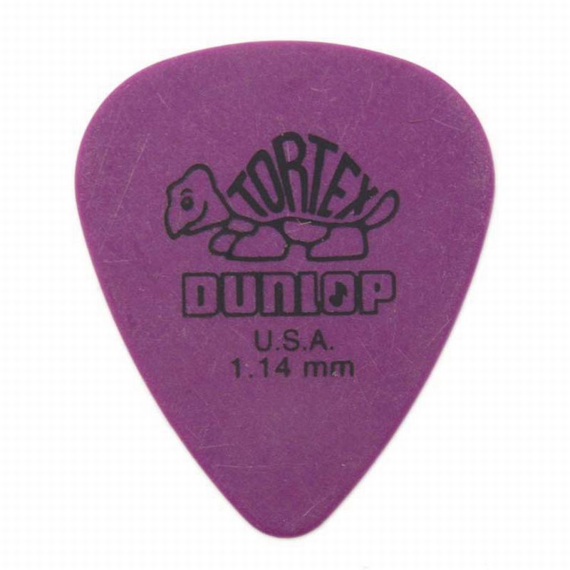 Dunlop-púas de guitarra eléctrica, accesorios de 6 tipos de espesor, 10 piezas: Gris claro