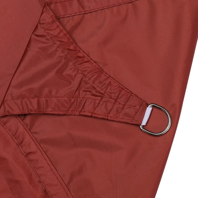 Tewango 2 mx 2 mx 2m trekantet solsejl sejl polyester vandtæt anti-uv anwings udendørs gårdhave have swimmingpool skyggenet: Burgunder