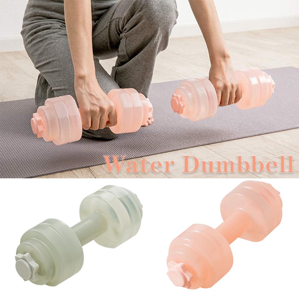 Bærbar vannfylling plast manual kvinner trening body building fitness verktøy