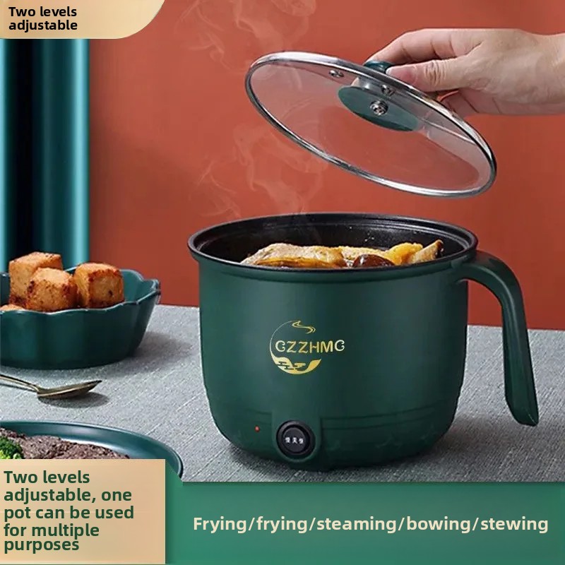 Mini Multi-Function Electric Wok Home Use Steaming Cooking Integrated Hotpot Electric Rice Cooker Dormitory Electric Heat Pot