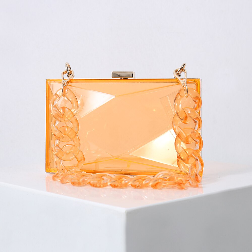 Blauw Hand Tas Leuke Portemonnees Voor Vrouwen Jelly Tote Crossbody Tas Clutch Portemonnees Voor Vrouwen Avond Wedding Handtassen Beroemde: Diamond Orange