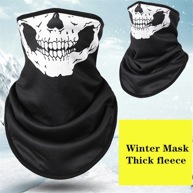 Winter Fleece Ski Scarf . Cycling Snowboard Equipment Bandana Headwear Mask Neck Triangle Thicken Warm Women Men Skull Bibs: NO.6