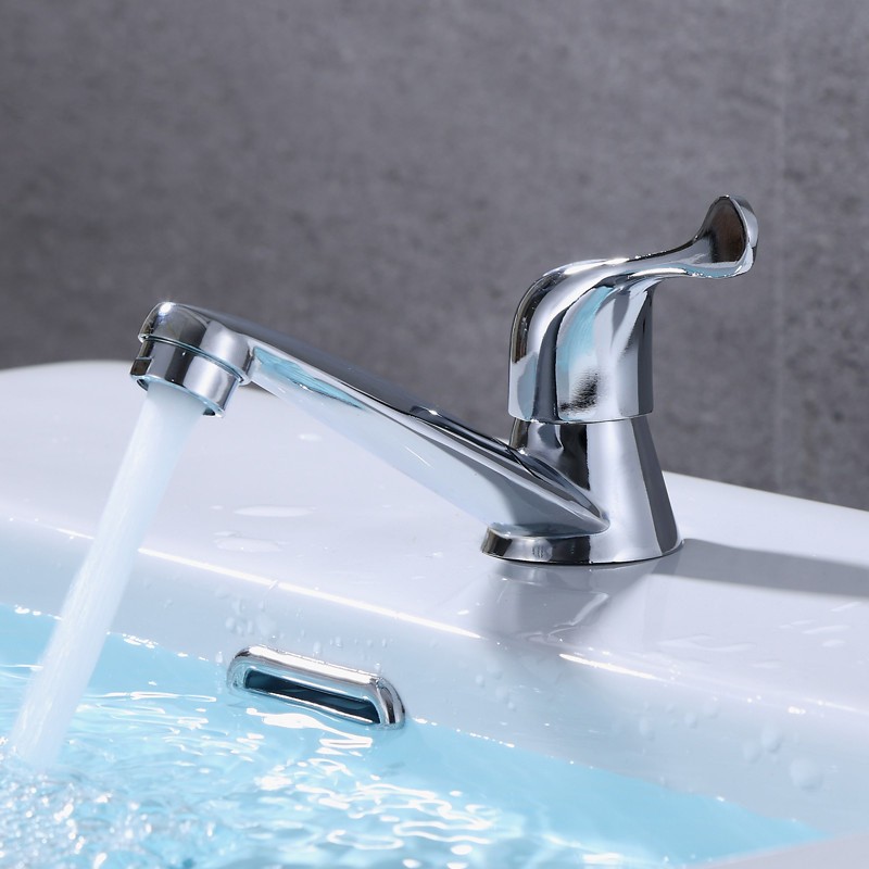 Bathroom Single Cold Water Tap Basin Sink Faucet Mixer Home Kitchen Basin Quick Opening Tap Bathroom Accessories