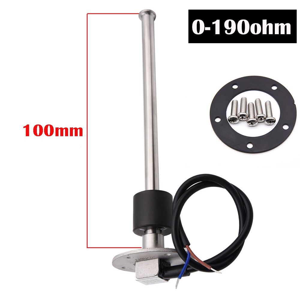 150-350mm Water Fuel Level Sensor Indicator 190ohm Fit 52mm Digital Water Gauge Tank Fuel Meter for Yacht Boat Car Motorcycle: 100mm-190ohm
