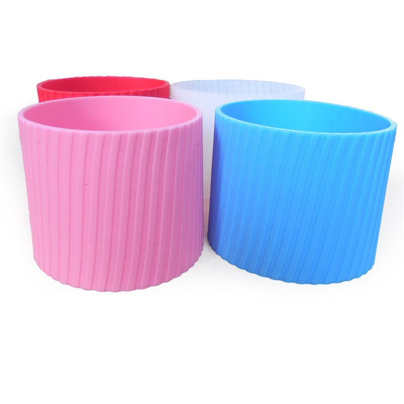 Enveloppe de tasse à café en Silicone, manchons de tasse en céramique, Recyclable, résistant à la chaleur, manchons de tasse d'eau, couvercle de tasse Plumyl