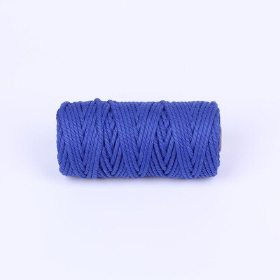 Cordon coloré 100% coton 4mm x 50m, cordelette Beige pour macramé artisanal bricolage fournitures décoratives pour Textile de maison de mariage: G