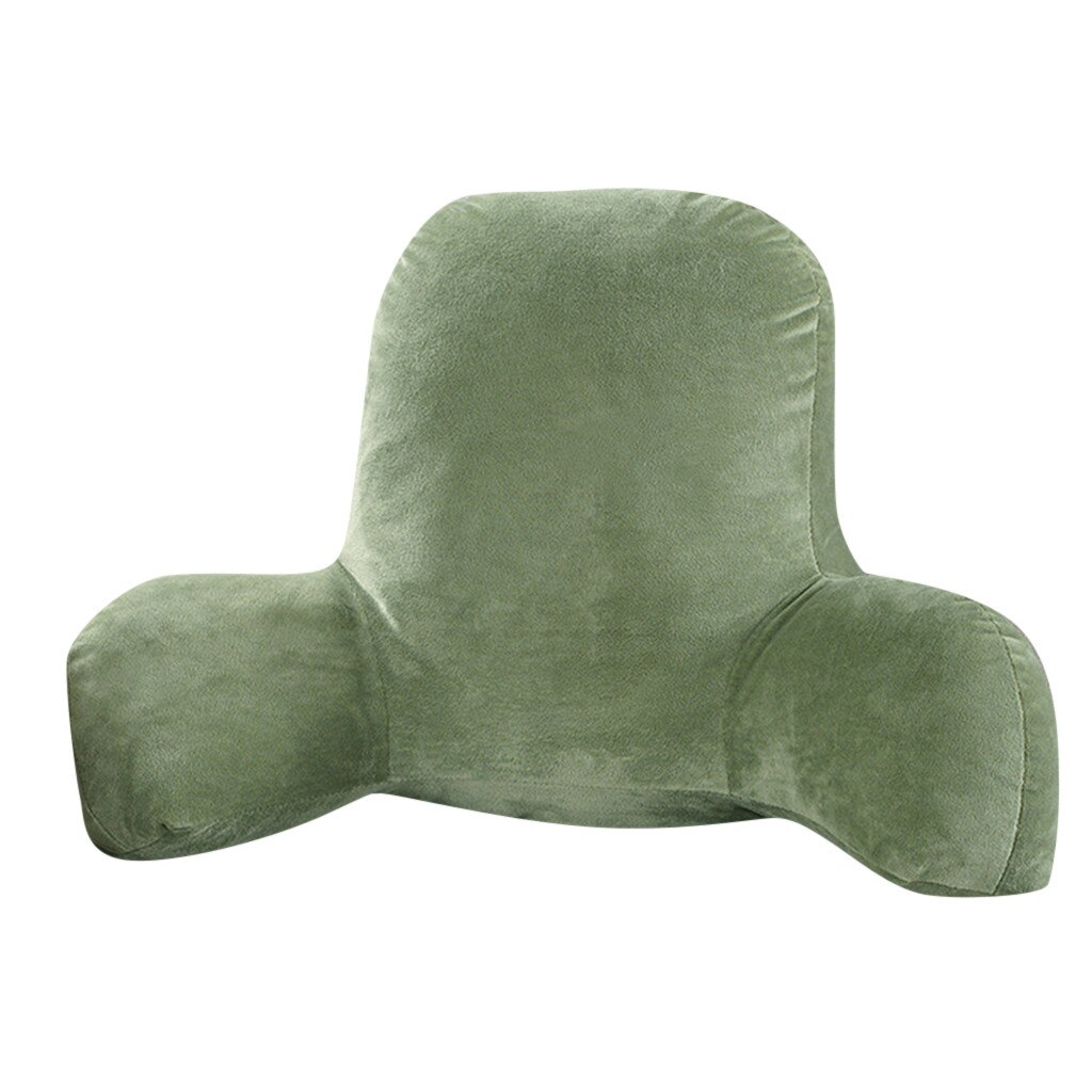 Sofapude rygpude seng plys stor ryglæn læsning hvile pude lændehøjde stol stol pude med arme hjemmeindretning: Grøn