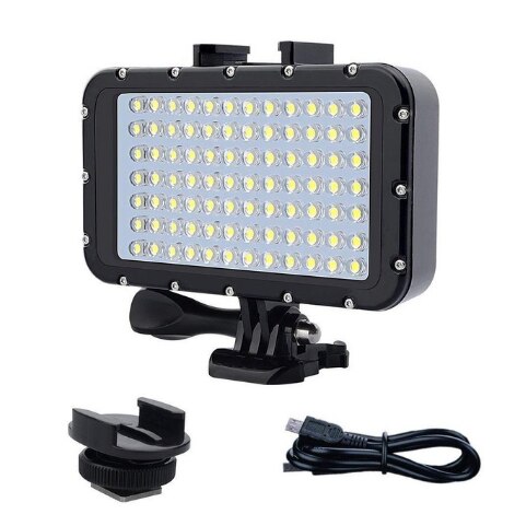 新しいダイビング防水 led ライトハンドヘルドステント移動プロヒーロー 3 5 6 7 8 xiaomi 李 4 18k mijia sjcam SJ6 sj8/9 eken H9R カメラ: 84 Lamp bead ligtht