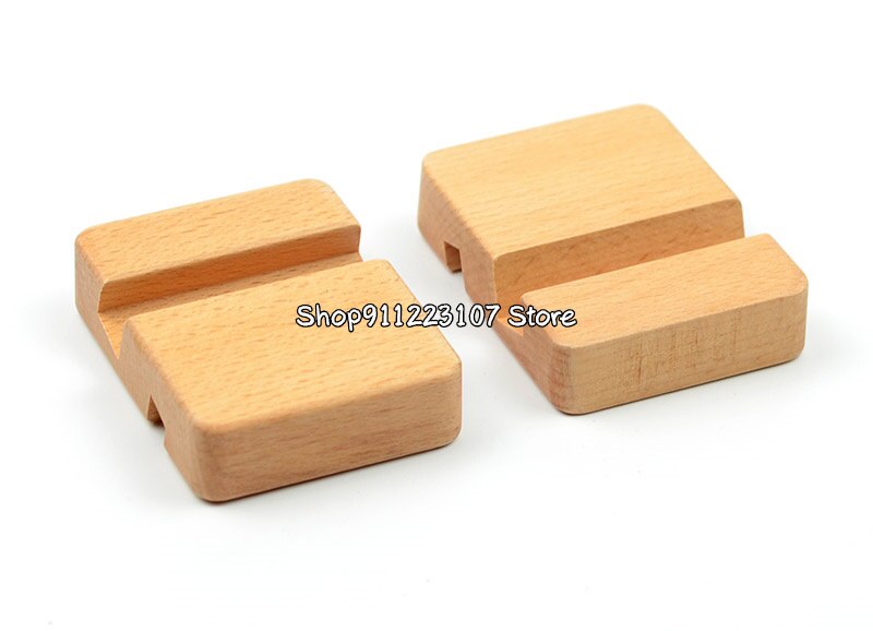 5 Stks/pak Beuken Houten Borduurwerk Hoepel Base Mobiele Telefoon Standhouder Draagbare Dubbele Slot Bracket Geborduurde Ornamenten