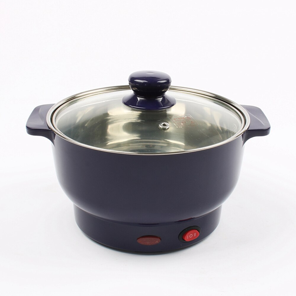 LSTACHi 1.5L cuiseur électrique multifonctionnel maison Hotpot en acier inoxydable casserole poêle chauffe-plats vapeur 20 cm 2 vitesses 220 V