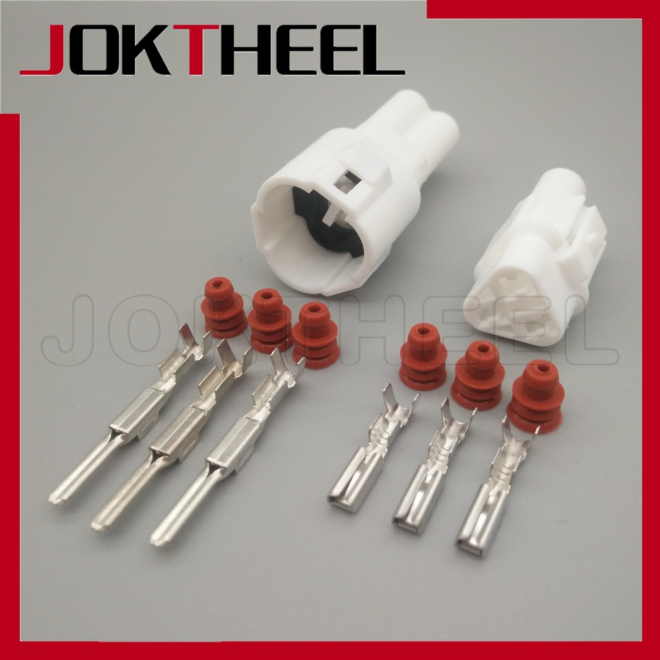 1/5/10/50 sets MT 2.2mm Serie verzegelde Sumitomo 3 pin way mannelijke vrouwelijke wit automotive connector voor Yamaha 6187-3231 6180-3241