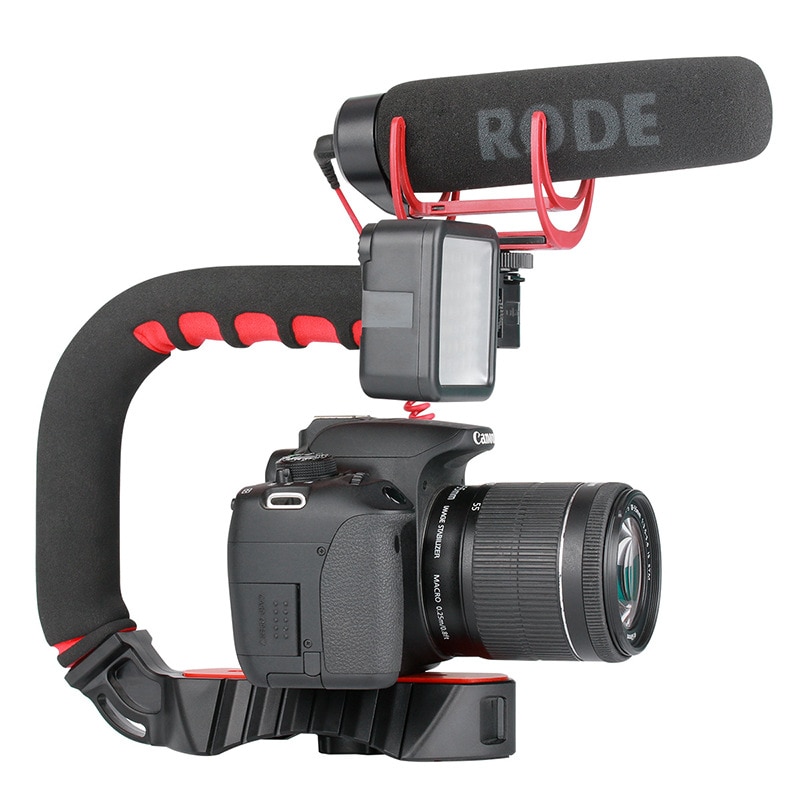 Ulanzi 3 Schoen Mounts Video Stabilizer Handheld Grip voor GoPro Hero 7 Actie Camera voor iPhone Mi Smartphone DSLR Nikon canon