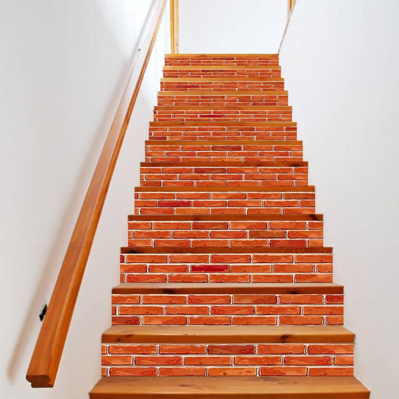 13pcs/set 3D Stair Riser Floor Stickers Waterproof Removable Self Adhesive DIY Stairway Decals Murals Home Decor