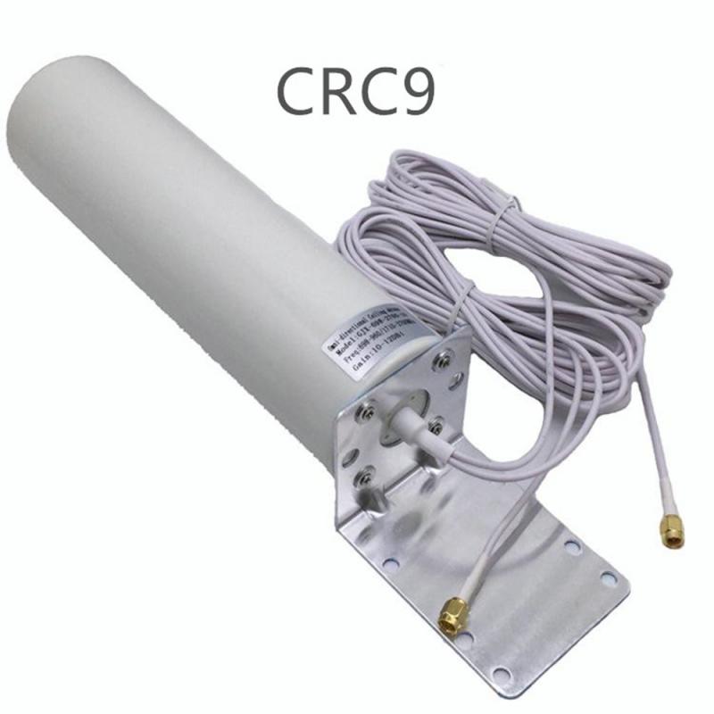 Omnidirectional White Outdoor Antenna Flat Antenna With 5m Double Slider CRC9/TS9/SMA Connector For 3G 4G Router Modem