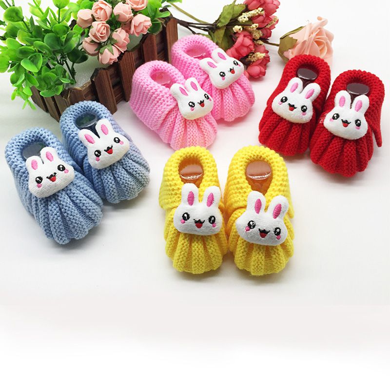 Cute Handwoven Newborn Baby Girl Boy Crochet Knitting Toddler Crib Shoes Boots