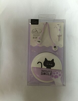 Diid Creatieve Cartoon In-Ear Hoofdtelefoon Kat Praten Met Een Microfoon Headset Stijl Raakte De ID65: Paars
