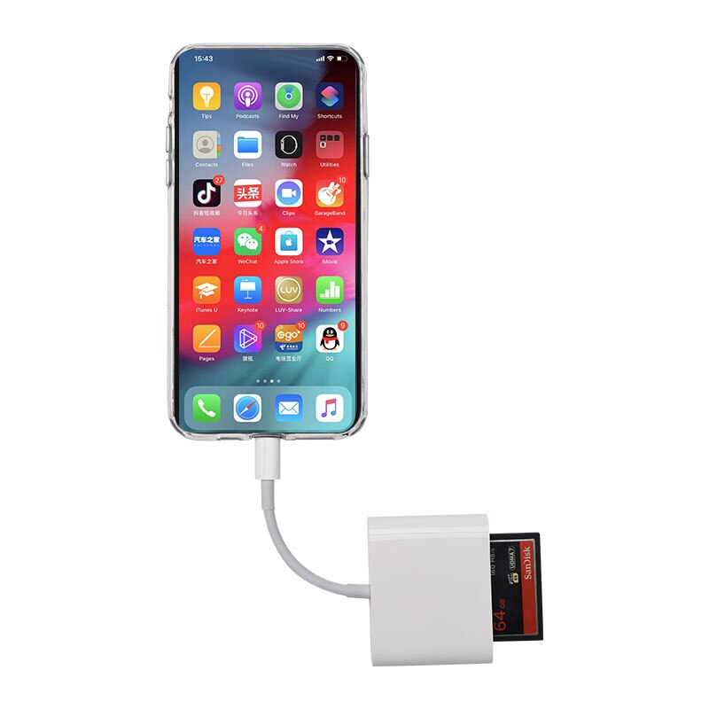 Alle in 1 Kamera Adapter SD TF CF 3 in 1 Kartenleser Unterstützung iOS14
