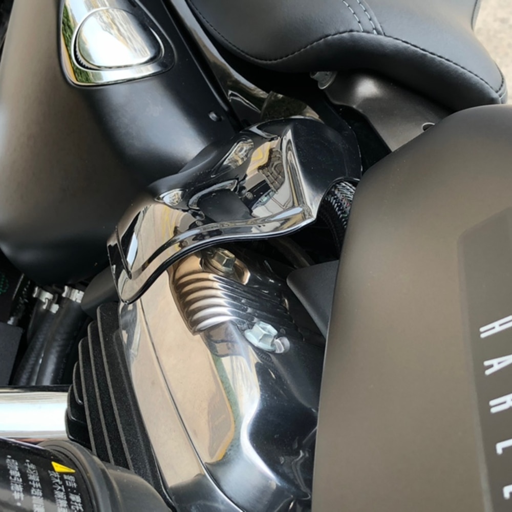 Escudos de sela reflexivos da motocicleta, defletor de calor do ar, Harley Sportster 883 1200 Quarenta Oito XL1200 2004-2024