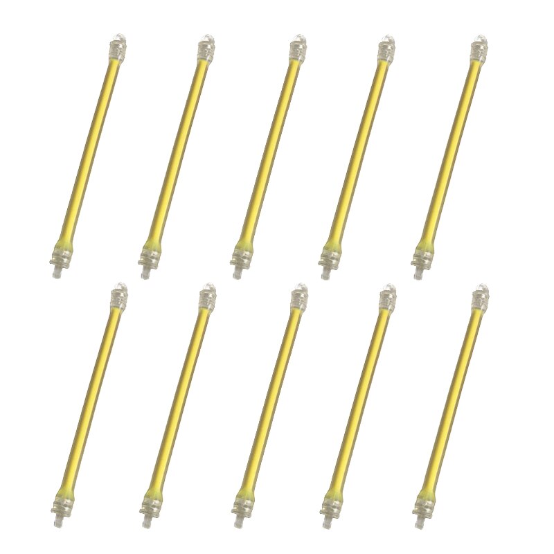 10Pcs Long Shape Hook Silicone Tennis Racket Vibration Dampener Shock Absorber: Yellow
