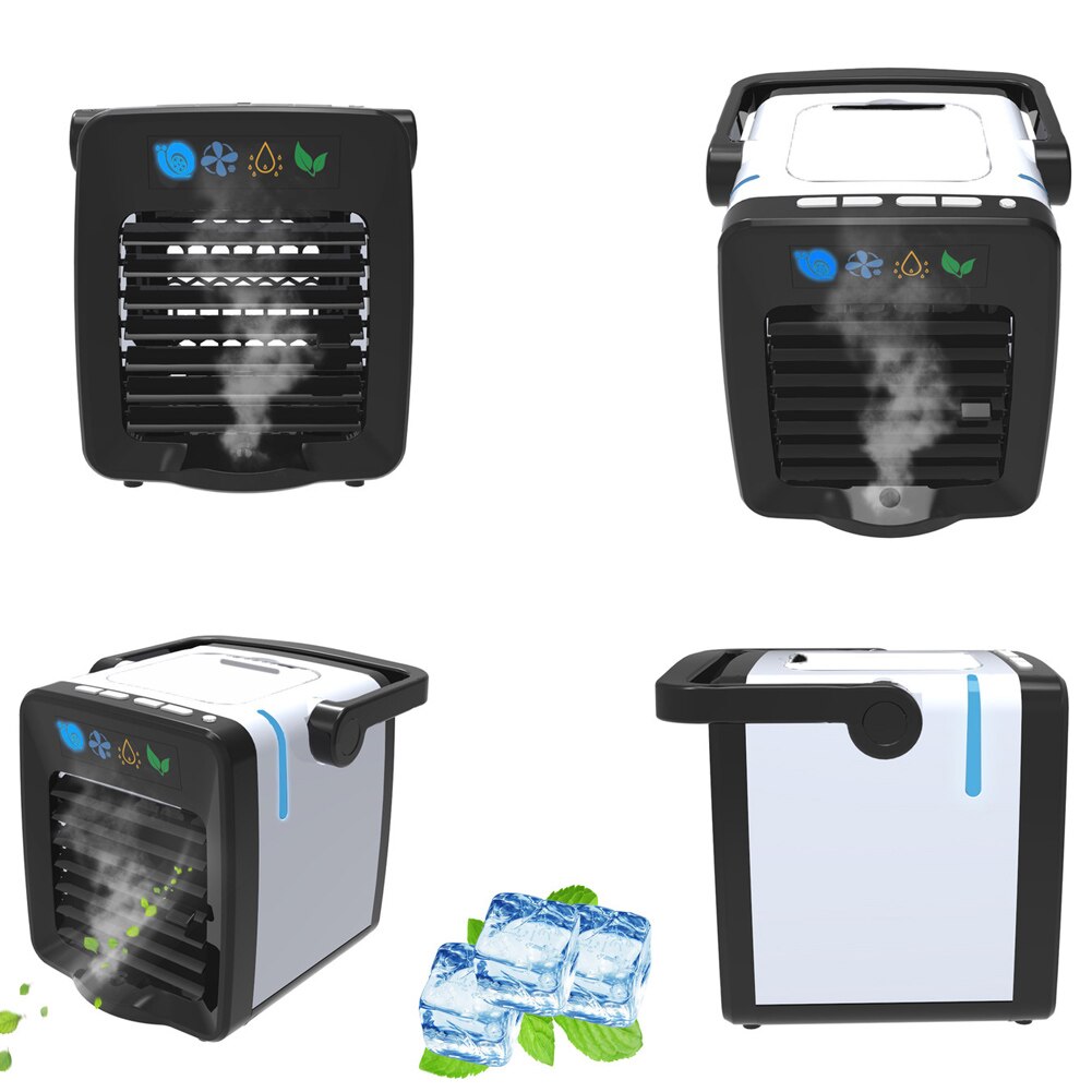 Mini desktop klimaanlæg blæser bil aromaterapi maskine multifunktionel hjemmebefugter luftkøler sommer vigtigt