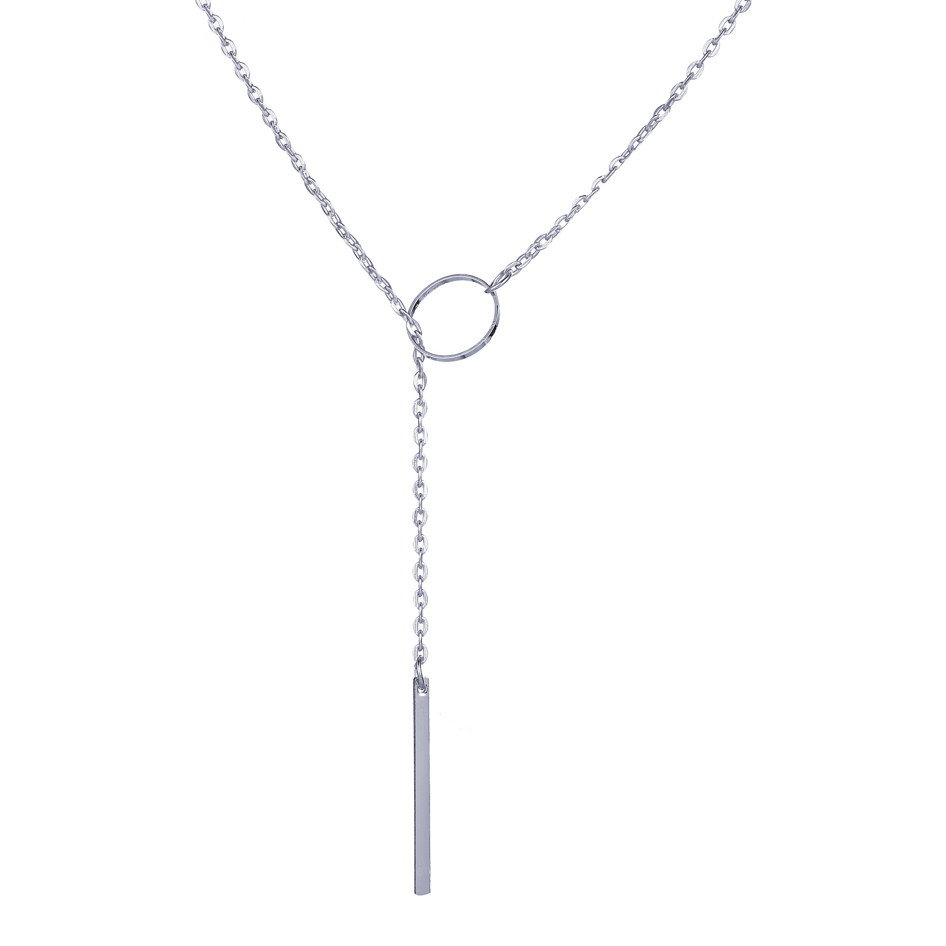 Eenvoudige Geometrische Kwastje Lange Hanger Choker Ketting Voor Vrouwen Meisjes Mode Femme Goud Kleur Chain Kettingen Sieraden: Silver color