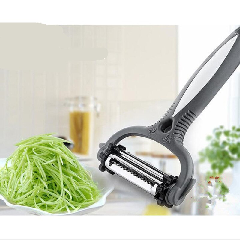 3 In 1 Fruit Vegetable Peeler 360 Degree Rotary Carrot Potato Peeler Kitchen Vegetable Knife Fruit Turnip Slicer Cutter
