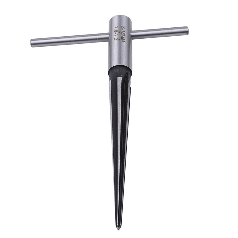 1pc 3-13mm træbearbejdningsskåret konusrømmer højt kulstofstålmateriale panel tilspidset håndafgratningshul reparation