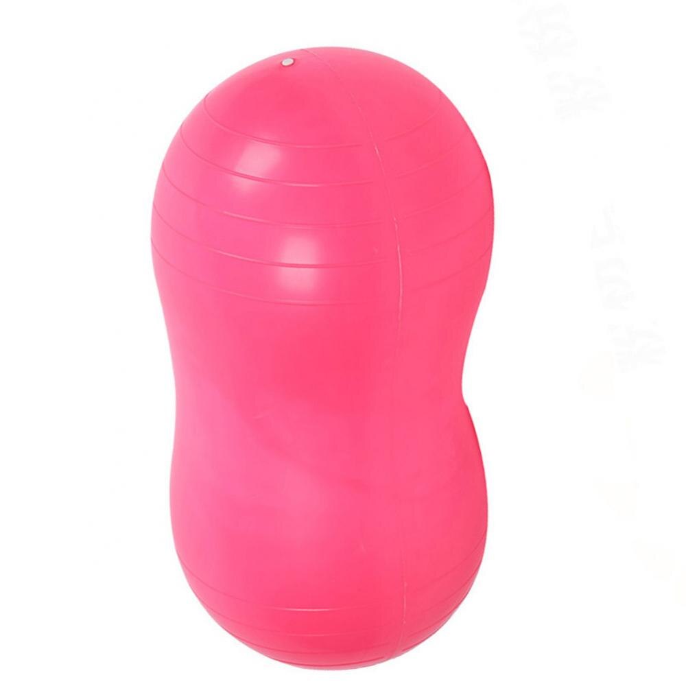 Bolas de Yoga con forma de cacahuete, material de PVC grueso inflable para gimnasio, Fitness, entrenamiento, Yoga, Pilates, pelota de masaje, equipo de Yoga