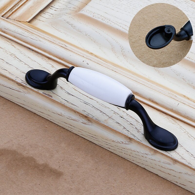 Boutons de poignée de meuble en céramique, à fleurs colorées, pour porte, tiroir, armoire, garde-robe
