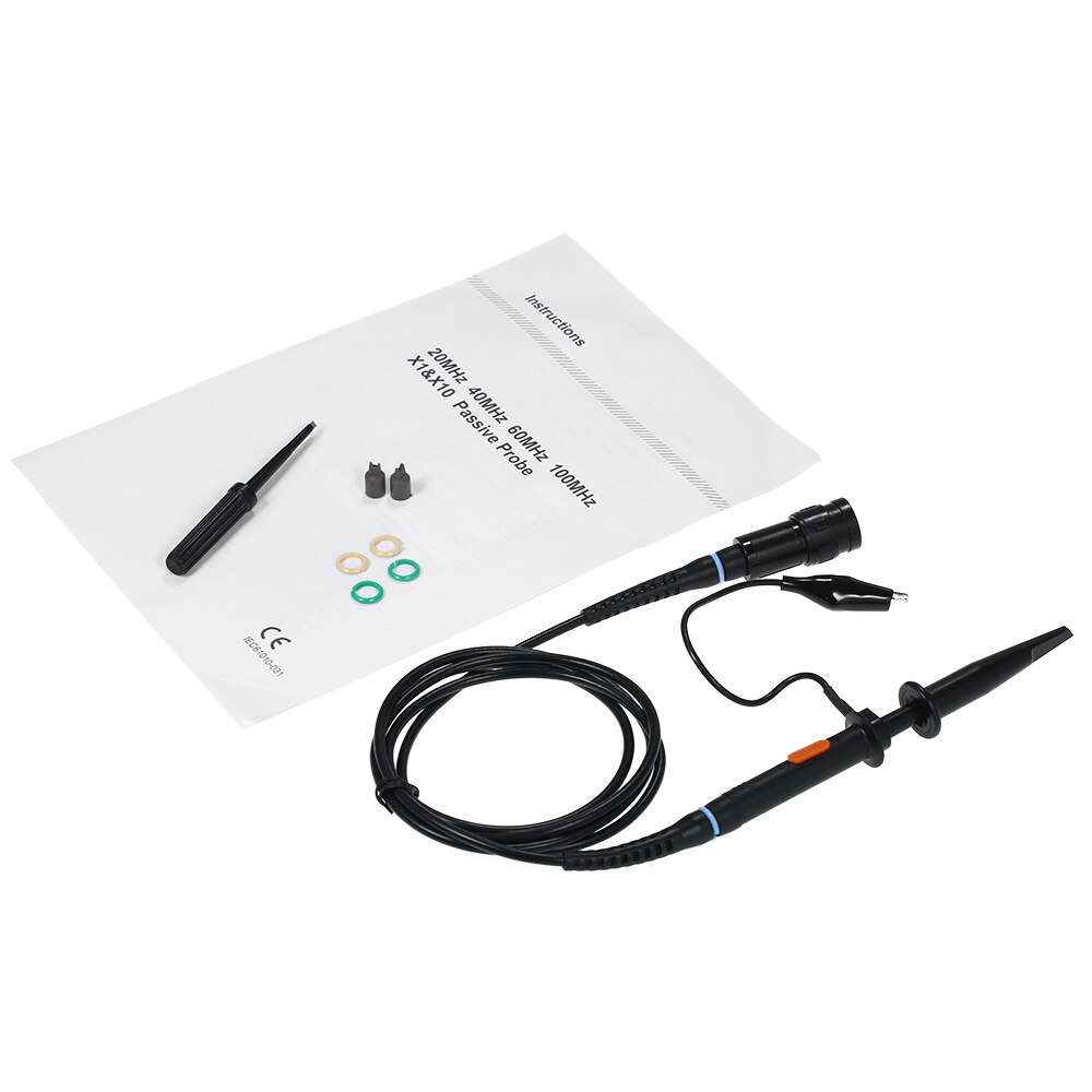 High Precision Probes Oscilloscope Probe For Oscilloscope Alligator Clip Test Leads Adjustable Probe Attenuation 1X 10X P2200