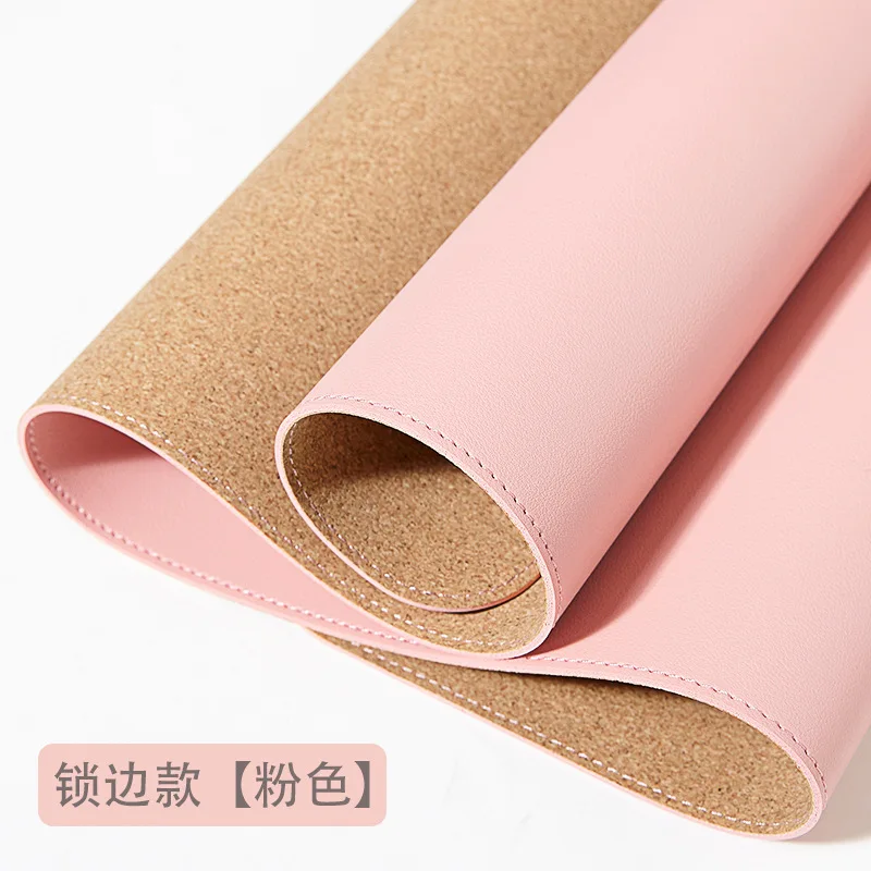 2024New office Mouse Pad 90x45/80x40cm PC Mousepad XXL Computer Waterproof Table Pad PU Leather Large Desk Mat Double-sided: XXL / Coffee