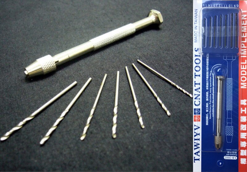 Precision Large Hand Drill Up To Model Making Tool Sends Seven Bits