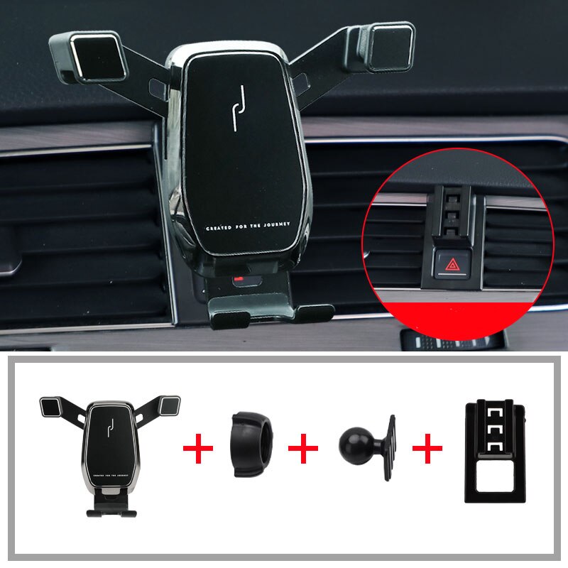 För volkswagen golf 7 variant tillbehör golf 7 telefonhållare golf  mk7 accesorios interiör: Svart