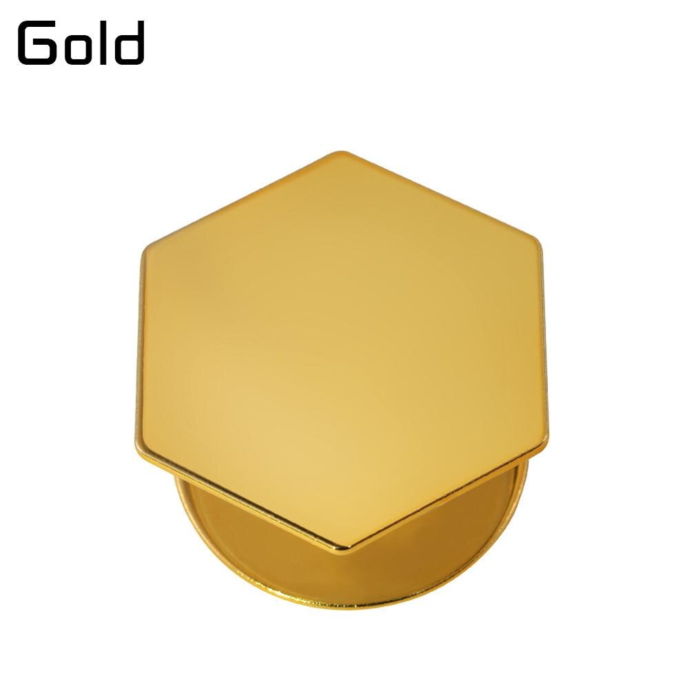Anneau de Support universel hexagonal en plastique pour iPhone X, anneau d'extension pour téléphone portable de voiture: Gold